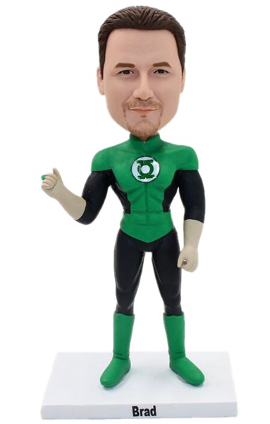 Personalized Bobbleheads My face Green Lantern Bobbleheads Figurines